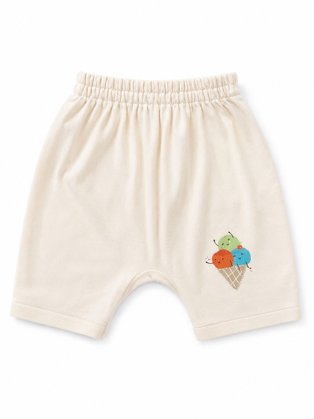 Cream Ice Cream Graphic Kids Shorts